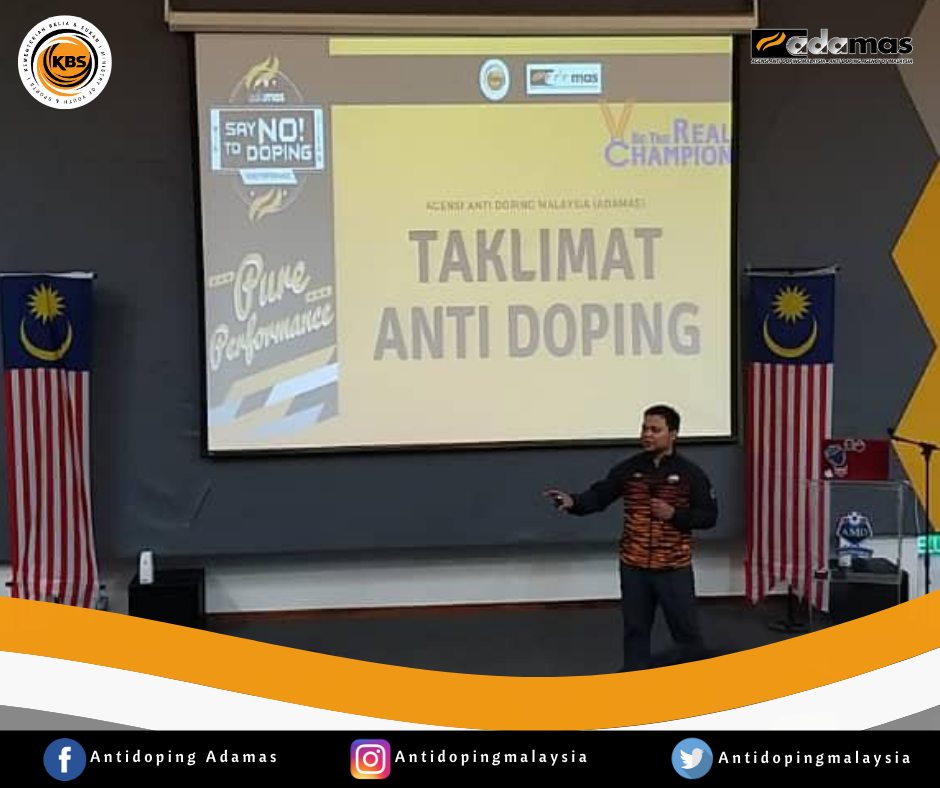ANTI-DOPING TALK BERSAMA PELATIH BAWAH PELATIH BAWAH 16 & 17 TAHUN AKADEMI MOKHTAR DAHARI (AMD)